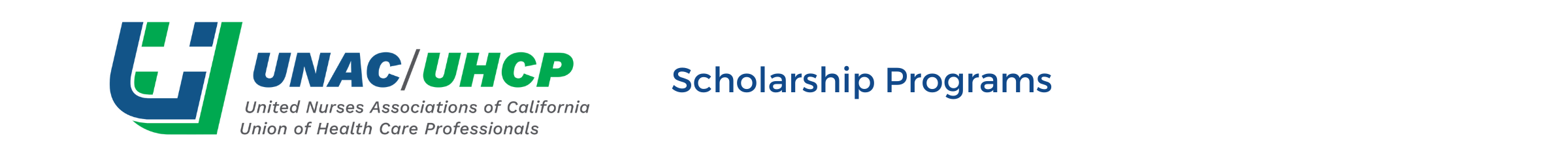 UNAC/UHCP Scholarship Programs logo